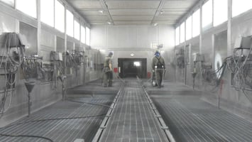Mantenimiento en cabina de pintura