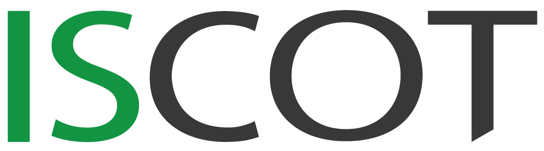 Logotipo institucional de ISCOT Services – identidad de marca principal